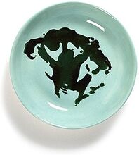 Dish S Azure Broccoli Green Feast By Ottolenghi Set/4 Home Tableware Plates Pasta Plates Blue Serax