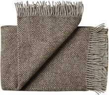 Fanø Home Textiles Cushions & Blankets Blankets & Throws Brown Silkeborg Uldspinderi