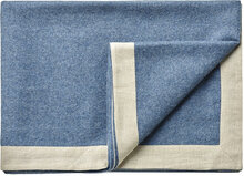 Mendoza 130X180 Cm Home Textiles Cushions & Blankets Blankets & Throws Blå Silkeborg Uldspinderi*Betinget Tilbud