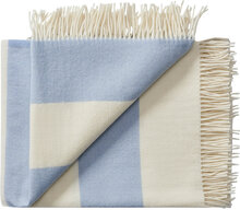 The Sweater 130X190 Cm Home Textiles Cushions & Blankets Blankets & Throws Blå Silkeborg Uldspinderi*Betinget Tilbud