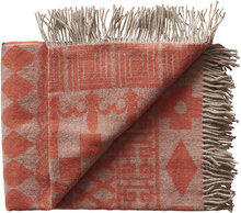 Teodor Home Textiles Cushions & Blankets Blankets & Throws Red Silkeborg Uldspinderi