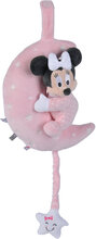 Disney Minnie Gid Musical Clock Moon Home Kids Decor Lighting Night Lamps Pink Minnie Mouse
