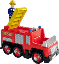 Fireman Sam Jupiter Fire Truck With Sam Figurine Toys Toy Cars & Vehicles Toy Cars Fire Trucks Red Brandmand Sam