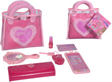 Girls By Steffi Bag Set With Accessories Toys Role Play Fake Makeup & Jewellery Pink Simba Toys