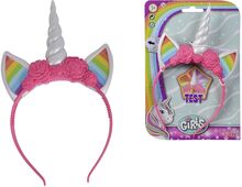 Steffi Girls Unicorn Headband With Light Accessories Hair Accessories Hair Band Pink Simba Toys