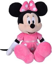 Disney Minnie Mouse, 60Cm Toys Soft Toys Stuffed Animals Pink Minnie Mouse