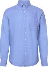 Jerry Shirt Tops Shirts Linen Shirts Blue SIR Of Sweden