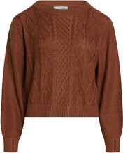 Trendy Knit Pullover Tops Knitwear Jumpers Brown Sirup Copenhagen