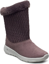 Womens On-The-Go Joy - Snow Bunny Shoes Wintershoes Ankle Boots Ankle Boot - Flat Rosa Skechers*Betinget Tilbud