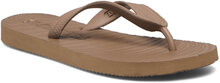 Slim Wide Strap Flip Flop Shoes Summer Shoes Sandals Brun SLEEPERS*Betinget Tilbud