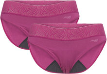 Sloggi Period Pants Tai Medium 2P Lingerie Panties Period Panties Purple Sloggi