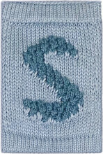 Knitted Letter S, Blue Home Kids Decor Decoration Accessories-details Blue Smallstuff