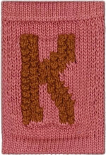 Knitted Letter K, Rose Home Kids Decor Decoration Accessories-details Pink Smallstuff