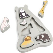 Zoo Puzzle, Wooden Toys Puzzles And Games Puzzles Wooden Puzzles Multi/patterned Smallstuff