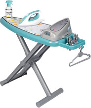Ironing Board + Steam Iron Toys Role Play Cleaning Toys Blå Smoby*Betinget Tilbud