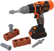 Smoby Black+Decker Mechanical Drill And Accessories Toys Role Play Toy Tools Multi/patterned Smoby
