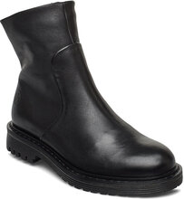 Solid W Shoes Boots Ankle Boots Ankle Boots Flat Heel Black Sneaky Steve