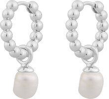 Arizona Small Ring Pendant Ear Accessories Jewellery Earrings Hoops Sølv SNÖ Of Sweden*Betinget Tilbud