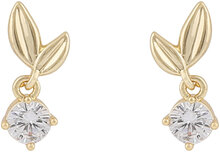 Meya Short Pendant Ear Accessories Jewellery Earrings Studs Gold SNÖ Of Sweden
