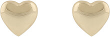 Brooklyn Heart Ear Accessories Jewellery Earrings Studs Gold SNÖ Of Sweden