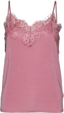 Slclara Singlet T-shirts & Tops Sleeveless Rosa Soaked In Luxury*Betinget Tilbud