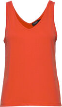 Slcolumbine Tank Top T-shirts & Tops Sleeveless Oransje Soaked In Luxury*Betinget Tilbud