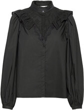 Blouse Tops Blouses Long-sleeved Black Sofie Schnoor