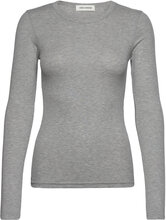 T-Shirt Long Sleeve Tops T-shirts & Tops Long-sleeved Grey Sofie Schnoor