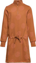 Sgkiera Moondots Dress Dresses & Skirts Dresses Casual Dresses Long-sleeved Casual Dresses Orange Soft Gallery
