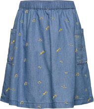 Sgdizzy Chambray Skirt Dresses & Skirts Skirts Short Skirts Blue Soft Gallery