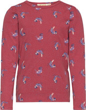 Sgbella Puff Nightingale L_S Tee T-shirts Long-sleeved T-shirts Rød Soft Gallery*Betinget Tilbud
