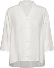 Srpansy Wide Shirt Tops Blouses Long-sleeved White Soft Rebels