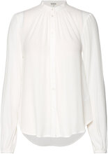Sranna Shirt Tops Blouses Long-sleeved White Soft Rebels