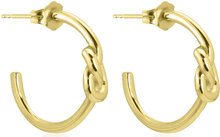 Knot Mini Hoops Accessories Jewellery Earrings Hoops Gold SOPHIE By SOPHIE