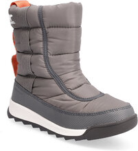 Youth Whitney Ii Puffy Mid Wp Sport Winter Boots Winterboots Pull On Grey Sorel