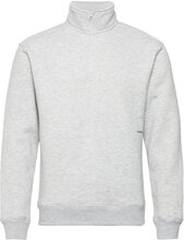 Ken Half Zip Sweatshirt Sweat-shirt Genser Grå Soulland*Betinget Tilbud