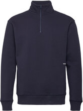 Ken Half Zip Sweatshirt Sweat-shirt Genser Marineblå Soulland*Betinget Tilbud