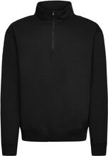 Ken Half Zip Sweatshirt Tops Sweatshirts & Hoodies Sweatshirts Black Soulland