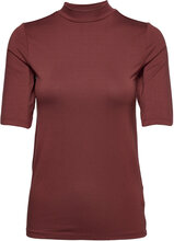 Sc-Marica T-shirts & Tops Short-sleeved Burgunder Soyaconcept*Betinget Tilbud