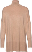 Sc-Dollie 719 - Pullover Høyhalset Pologenser Beige Soyaconcept*Betinget Tilbud