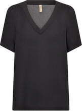 Sc-Cemre Tops T-shirts & Tops Short-sleeved Black Soyaconcept