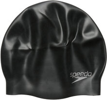 Plain Moulded Silic Cap Sport Sports Equipment Swimming Accessories Black Speedo