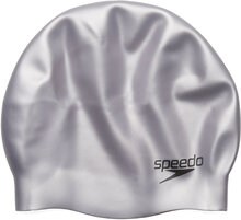 Plain Moulded Silic Cap Sport Sports Equipment Swimming Accessories White Speedo