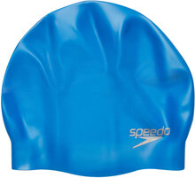 Plain Moulded Silic Cap Sport Sports Equipment Swimming Accessories Blue Speedo