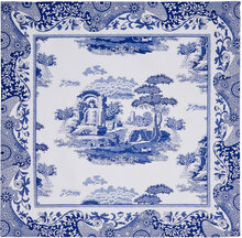 Blue Italian Napkins - Set Of 4 Home Textiles Kitchen Textiles Napkins Cloth Napkins Blue Spode