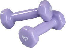 Spri Dumbbell Vinyl 0,9Kg/2Lb Pair Accessories Sports Equipment Workout Equipment Gym Weights Lilla Spri*Betinget Tilbud