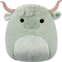 Squishmallows 40 Cm P18 Fuzz A Mallows Iver Highland Cow Toys Soft Toys Stuffed Animals Green Squishmallows
