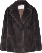 Savannah Jacket Outerwear Faux Fur Brown Stand Studio