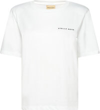 Lavina Tops T-shirts & Tops Short-sleeved White Stella Nova