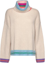 Sweater With Roll Neck Designers Knitwear Turtleneck Cream Stella Nova
